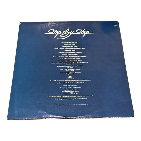 Eddie Rabbitt Step By Step LP Vinyl 1981 - Picture 5 of 10